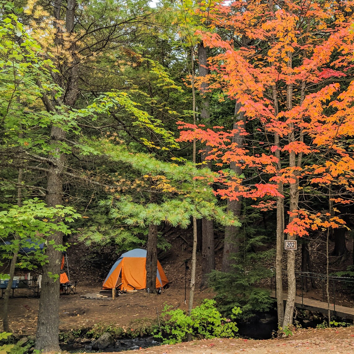 campground in fall