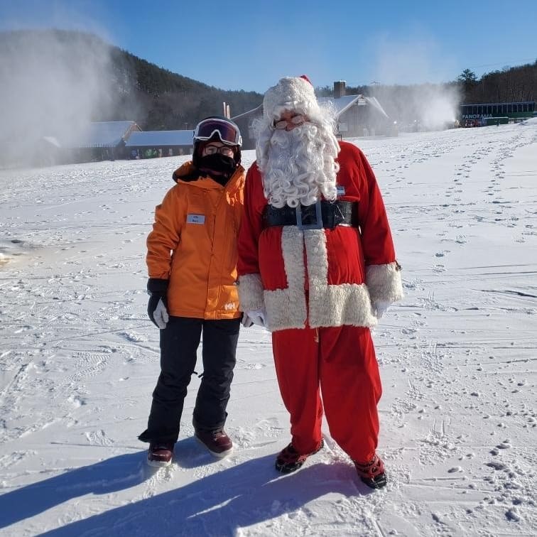 Santa with instructor